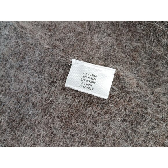 EILEEN FISHER Open Front Wrap Sweater Ombre Mohair Blend Womens XL Brown Gray - Picture 12 of 12